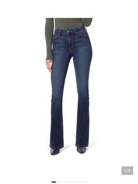 Joe's Jeans Honey Dark Blue High-Rise Flare Jeans